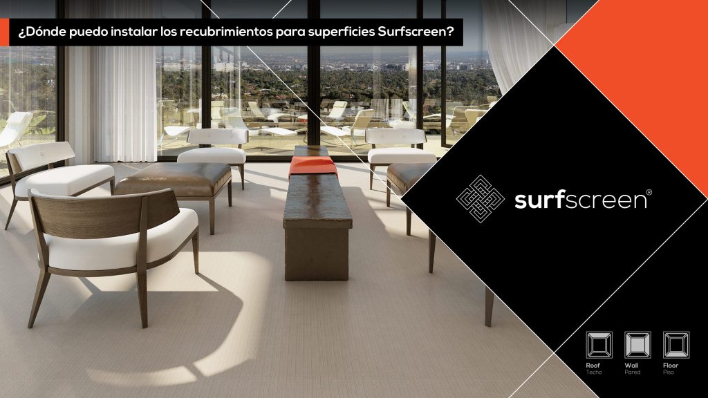 ¿Dónde puedo instalar los recubrimientos para superficies Surfscreen?