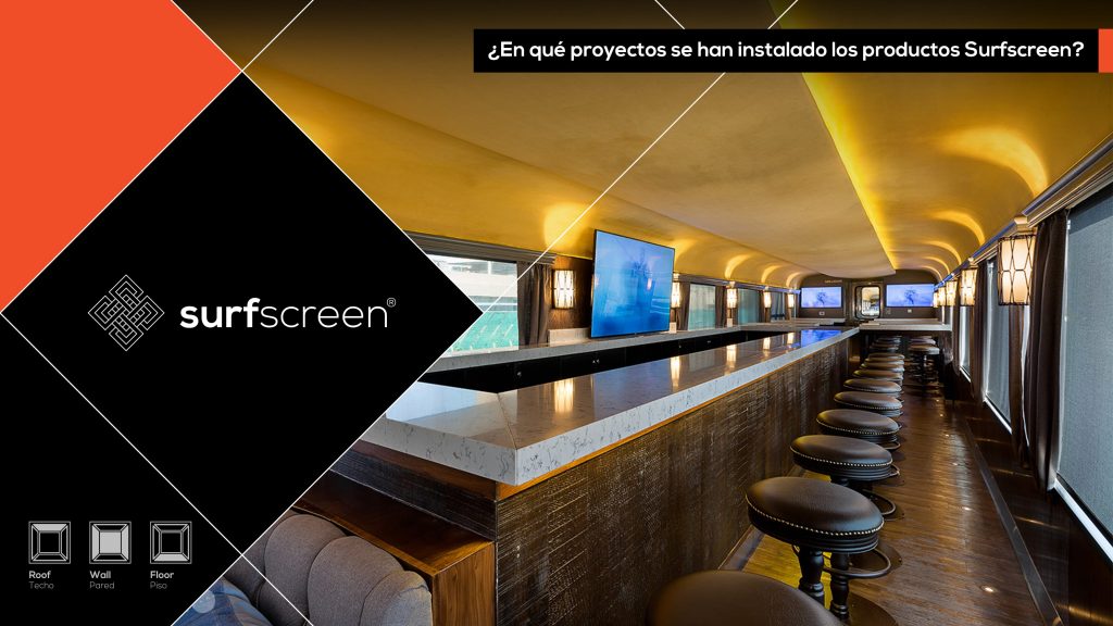 ¿En qué proyectos se han instalado los productos Surfscreen?